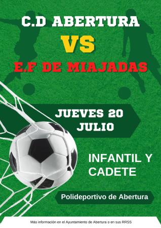 Imagen Deporte - C.D. Abertura vs E.F. de Miajadas - Jueves 20 de julio