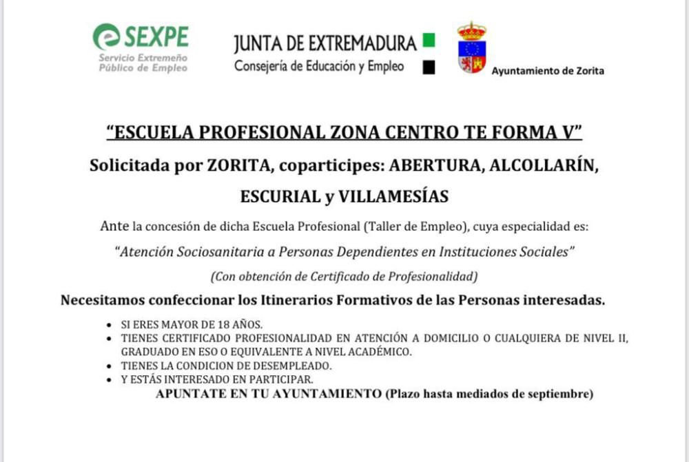 Imagen ESCUELA PROFESIONAL - ZONA CENTRO TE FORMA V