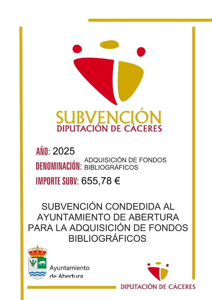 Imagen SUBVENCIONES - ADQUISICIÓN DE FONDOS BIBLIOGRÁFICOS