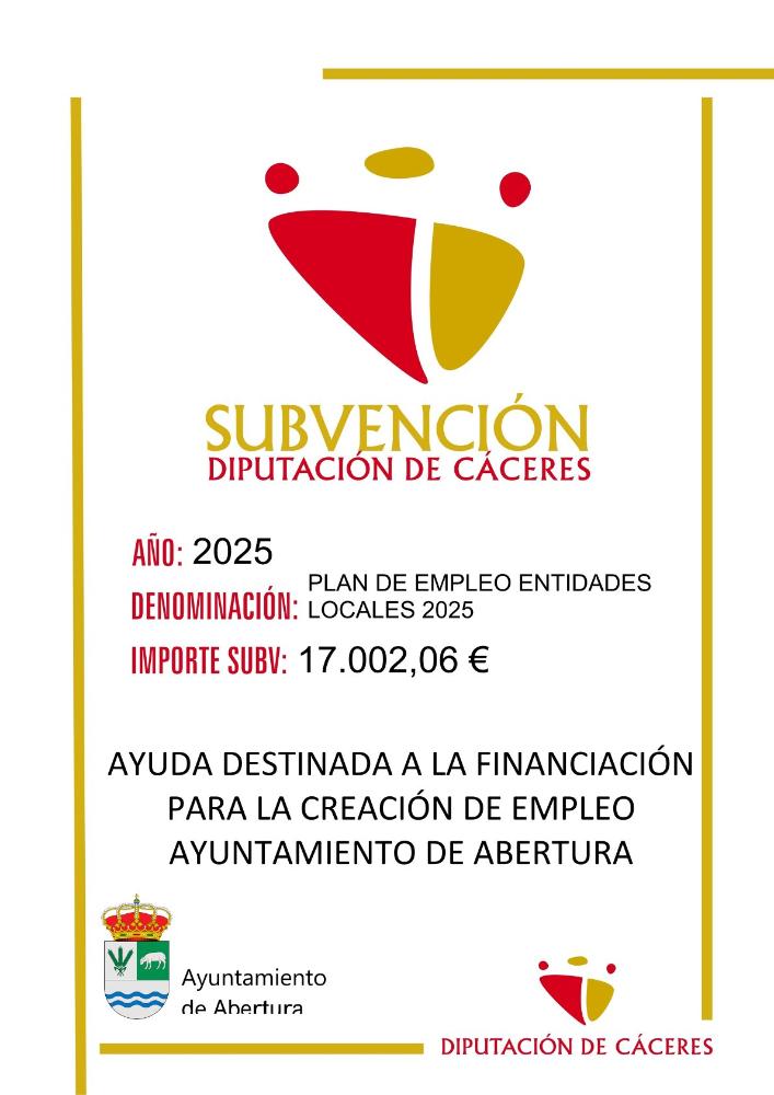 Imagen SUBVENCIONES - PLAN DE EMPLEO ENTIDADES LOCALES 2025